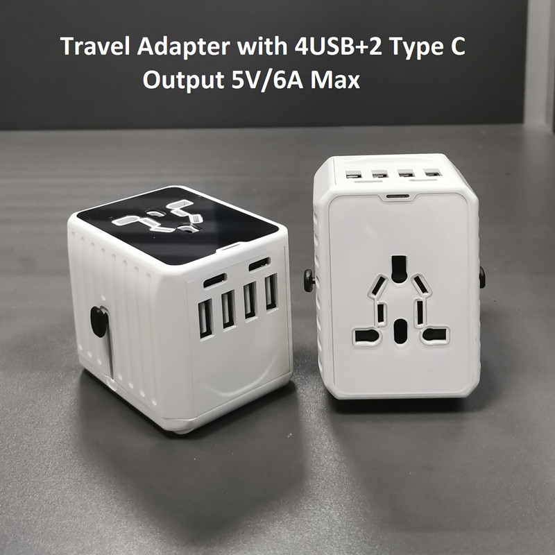 Un tip C nu este suficient? 2 Adaptor de călătorie universal tip C + 4USB vine!